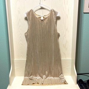 H&M Women’s Gold Pleated Dress